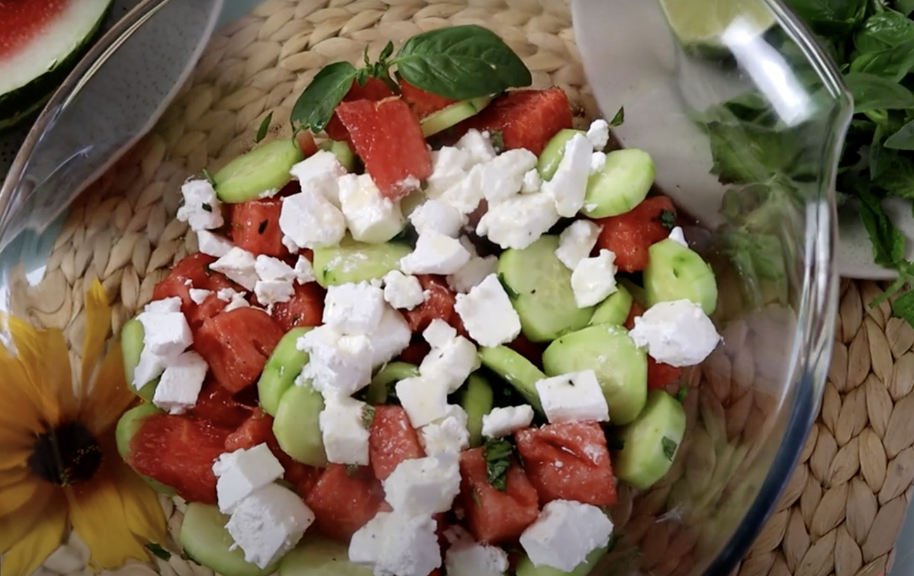 Салат з кавуна, м’яти й фети: рецепт страви, яку подають у найкращих ресторанах